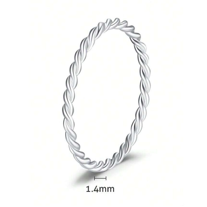Zilveren ring Twisted - Afbeelding 4