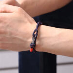 Nautische trouwarmband Donkerblauw - Afbeelding 2